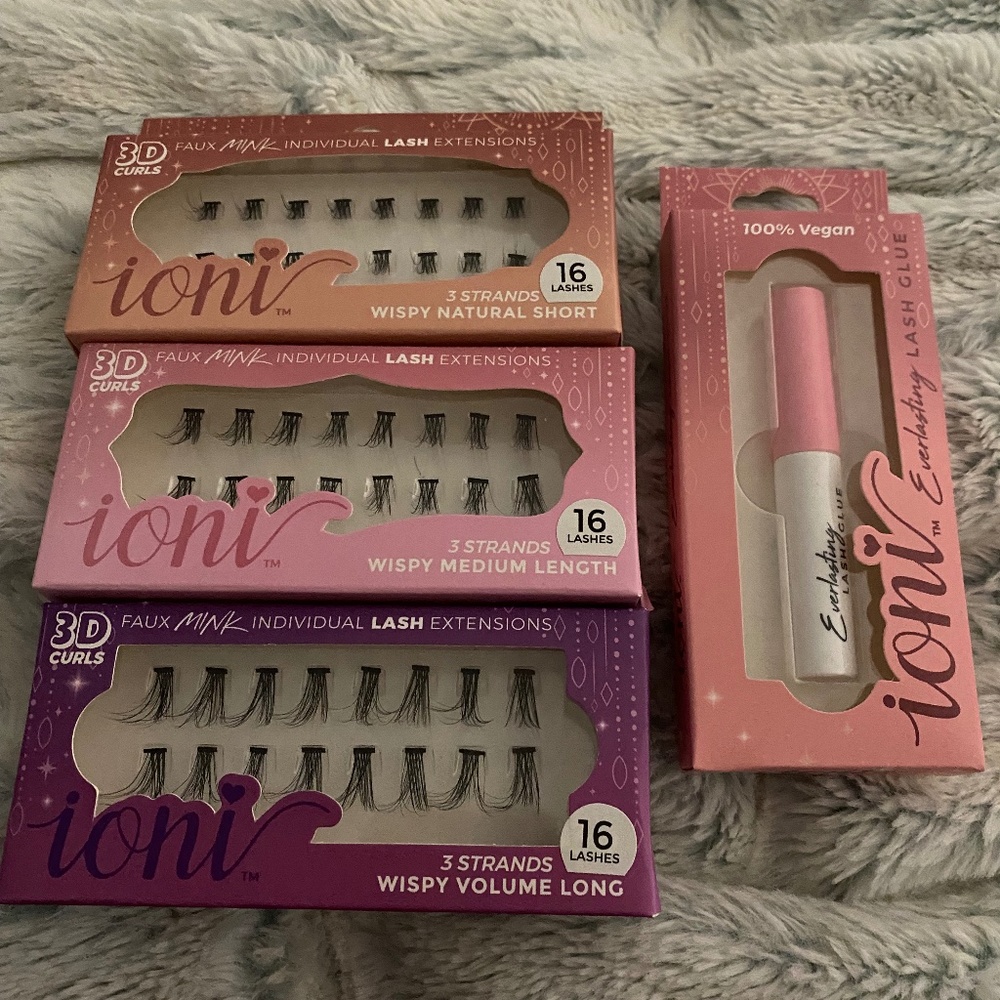 Ioni Faux Mink Individual Lash Extensions reusable